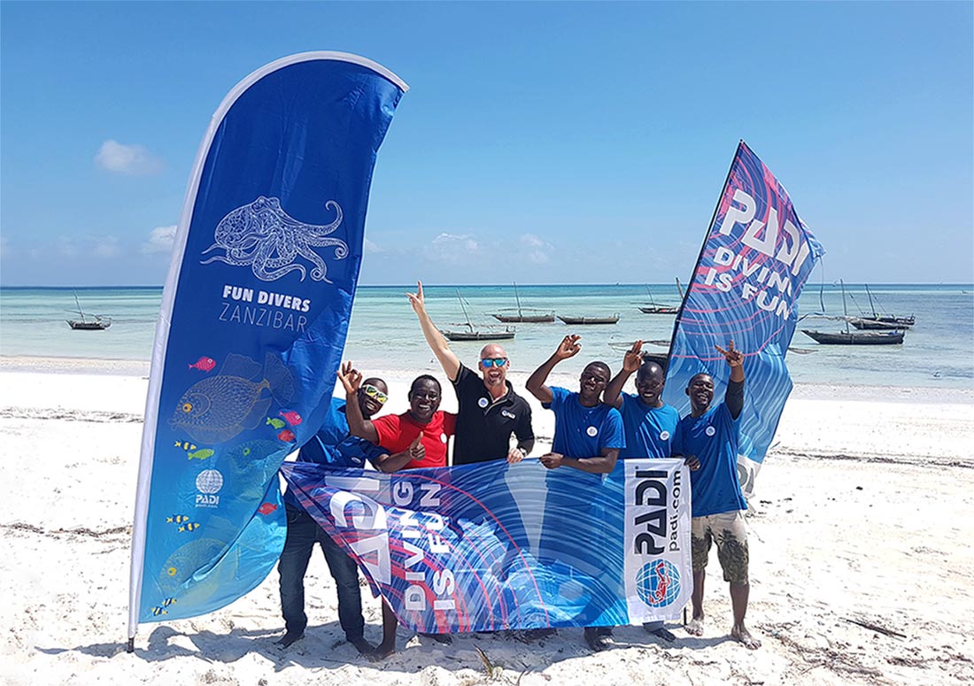 PADI courses Fun Divers Zanzibar Local PADI Dive Resort